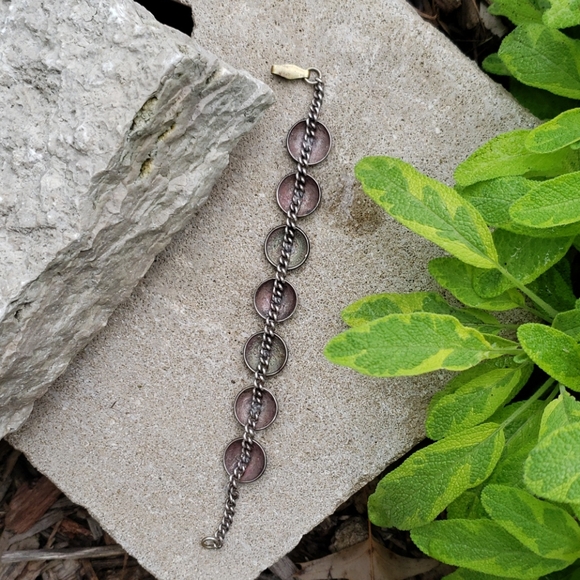 Sterling coin bracelet, British, young Victoria - Picture 3 of 7